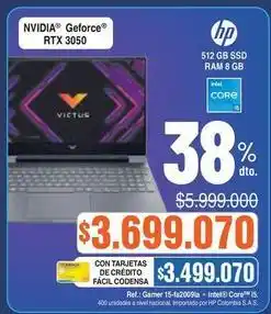 Alkosto Hp - nvidia geforce rtx 3050 oferta
