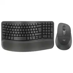 Falabella Teclado Ergonómico Inalámbrico Wave Keys + Mouse Inalámbrico Comfort M850 L oferta