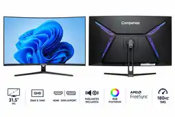 Falabella MONITOR GAMER MF31 31.5 2K QHD| 180HZ 1MS RGB| AMD FREESYNC| PARLANTES INCLUIDOS oferta