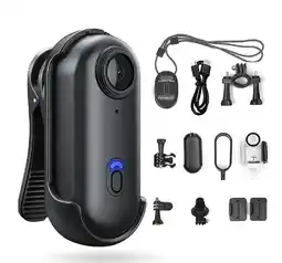Falabella Mini Cámara Deportiva 1080p WiFi Sumergible Gran Angular Con Accesorios oferta