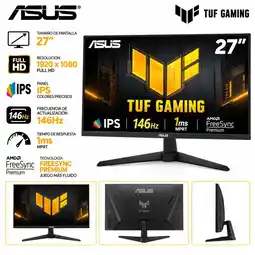 Falabella MONITOR GAMER TUF VG279QE5A 27 - Full HD - PANEL IPS - 146Hz - 1MS - MPRT - FREESYNC PREMIUM oferta