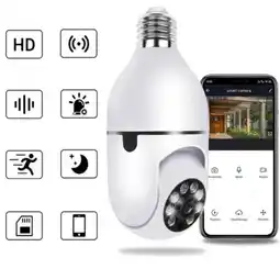 Falabella Camara Tipo Bombillo Vision Nocturna Wifi 360 Robotica oferta