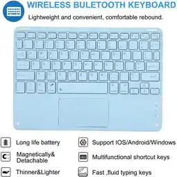 Falabella Teclado + Mouse Touchpad Bluetooth Para Pc Tablet Celular TV Amarillo oferta