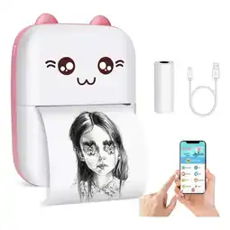 Falabella Mini Impresora Térmica Portátil C25 Bluetooth Sin Tinta oferta