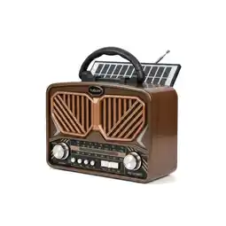 Falabella Radio Retro Bluetooth Yg-7090bts Panel Solar Fm Usb oferta