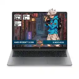 Falabella PORTATIL 200 G2A AMD RYZEN 5-220 24GB RAM 1TB SSD 16'' WUXGA oferta