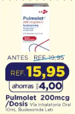 FarmaTodo Pulmolet 200mcg /Dosis Via Inhalatoria Oral oferta