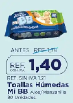 FarmaTodo Mi BB Toallas Húmedas Aloe/Manzanilla oferta