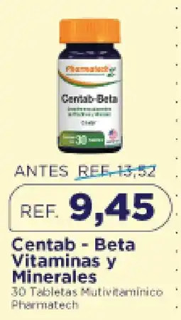 FarmaTodo Pharmatech Centab - Beta Vitaminas y Minerales oferta