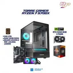 Falabella PC GAMER RYZEN 7 5700X + RTX 5060 8GB| LIQUIDA 240M| CHASIS NOVA RGB| RAM 32GB - 2.TB HIBRIDO oferta