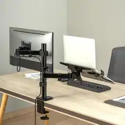 Falabella Soporte Brazo Doble para Portátil y Monitor En Acero 345 Pro oferta