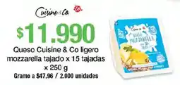 Jumbo Cuisine & Co queso mozzarella tajado oferta