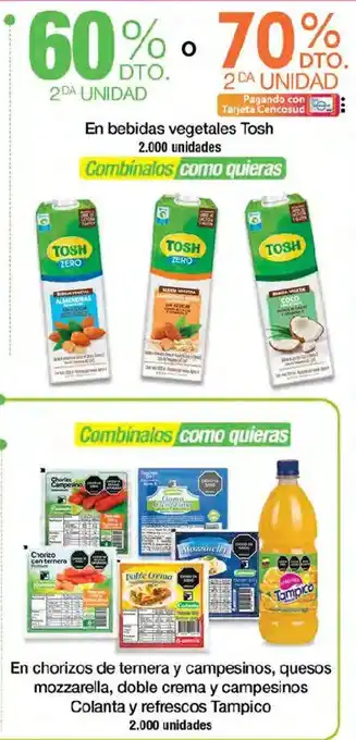 Tosh bebidas vegetales
