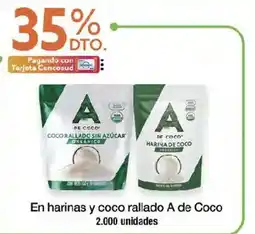 Jumbo A de Coco harinas y coco rallado oferta