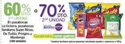 Jumbo La Victoria pasabocas familiares Super Ricas De Todito Pringles y Montero oferta
