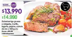 Jumbo puntos sobrebarriga gruesa o delgada murillo lagarto pepino cohete de res oferta