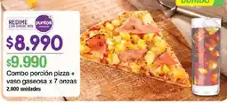 Jumbo Combo porción pizza + vaso gaseosa oferta