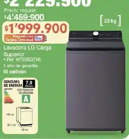 Jumbo Lavadora LG Carga Superior oferta