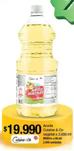 Jumbo Cuisine & Co Aceite vegetal oferta