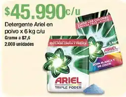 Jumbo Ariel detergente en polvo oferta