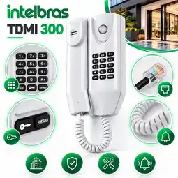 Falabella Telefono / Citófono TDMI 300 color Gris ártico con Teclado con opción Apertura Cerradura oferta