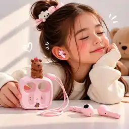 Falabella Audífonos Auriculares Inalámbricos Kawaii Capibara oferta