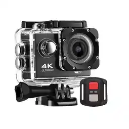 Falabella Camara Deportiva 4K + Control Ultra HD Wifi Resistente Al Agua Negra oferta