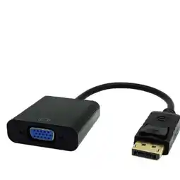 Falabella Adaptador/convertidor Display Port A Vga Cable 15cm Color Negro oferta