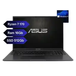 Falabella M1605NAQ-MB101 - AMD RYZEN 7 170 - 16GB DDR5 - 512GB SSD - 16 -WINDOWS 11 HOME- INDIE BLACK oferta