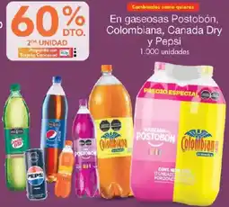 Metro Postobón Colombiana Canada Dry Pepsi oferta