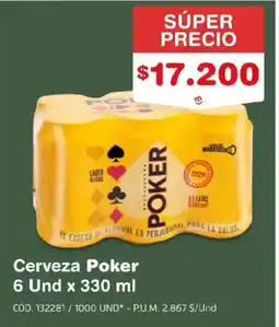 Makro Cerveza Poker oferta
