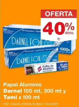 Makro Darnel foil tami folha de aluminio oferta
