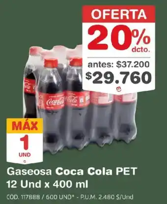 Coca Cola Gaseosa PET