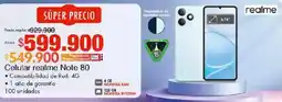 Metro realme celular realme note 80 oferta