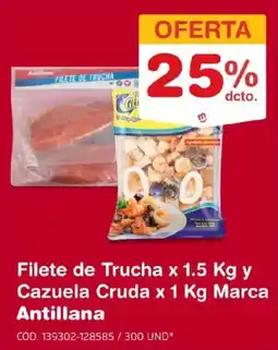 Makro Antillana filete de trucha cazuella cruda oferta