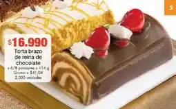 Metro Torta brazo de reina de chocolate oferta