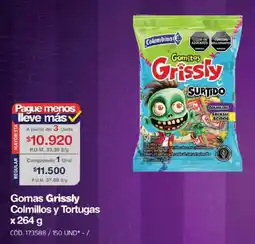 Makro Gomitas Grissly Colmillos y Tortugas oferta
