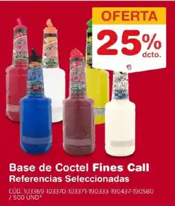 Makro Base de Coctel Fines Call oferta