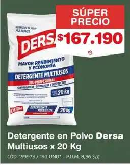 Makro Dersa detergente en polvo multiusos oferta