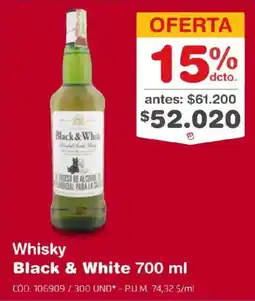 Makro Whisky Black & White oferta