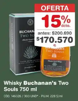 Makro Whisky Buchanan's Two Souls oferta