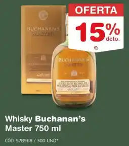 Makro Whisky Buchanan's Master oferta