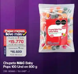 Makro Chupeta M&C Baby Pops oferta