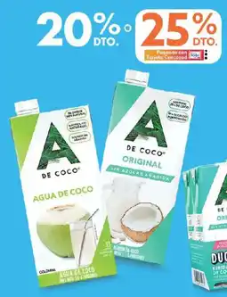 Metro A de coco agua de coco oferta
