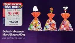Makro Bolsa Halloween Murciélago oferta