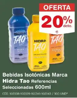 Makro Bebidas Isotónicas Marca Hidra Tao Referencias Seleccionadas oferta