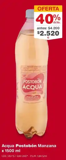 Makro Acqua Postobón Manzana oferta
