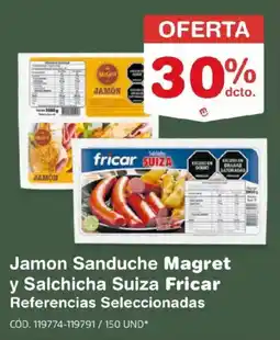 Makro Fricar Salchicha Suiza oferta