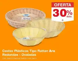 Makro Cestas Plásticas Tipo Rattan Aro Redondas - Ovaladas oferta