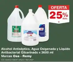 Makro Osa - Remy Alcohol Antiséptico, Agua Oxigenada y Líquido Antibacterial Glicerinado oferta